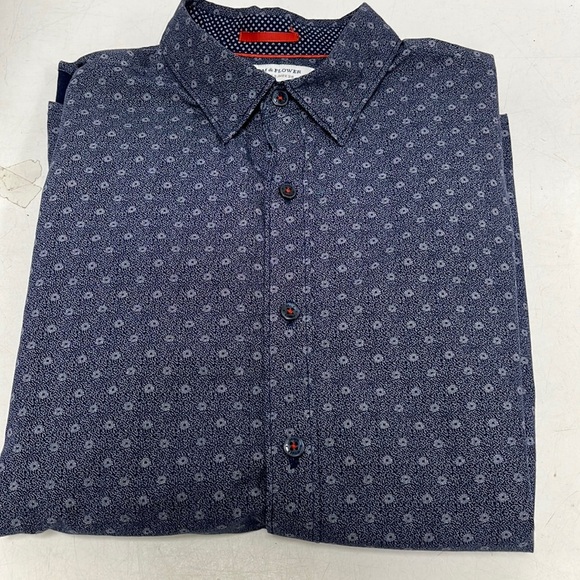 Denim & Flower long sleeve shirt! - Picture 1 of 4